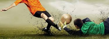 在足球比赛 在足球比赛